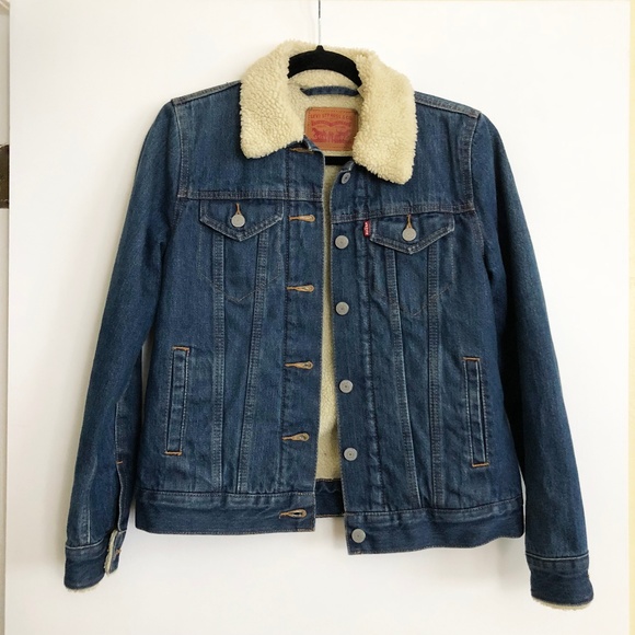 Levi's Jackets & Blazers - Levi's Sherpa Trucker Denim Jean Jacket